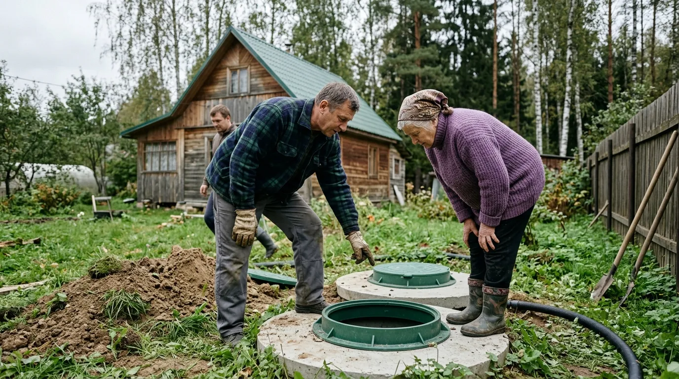 Переливной энергонезависимый септик